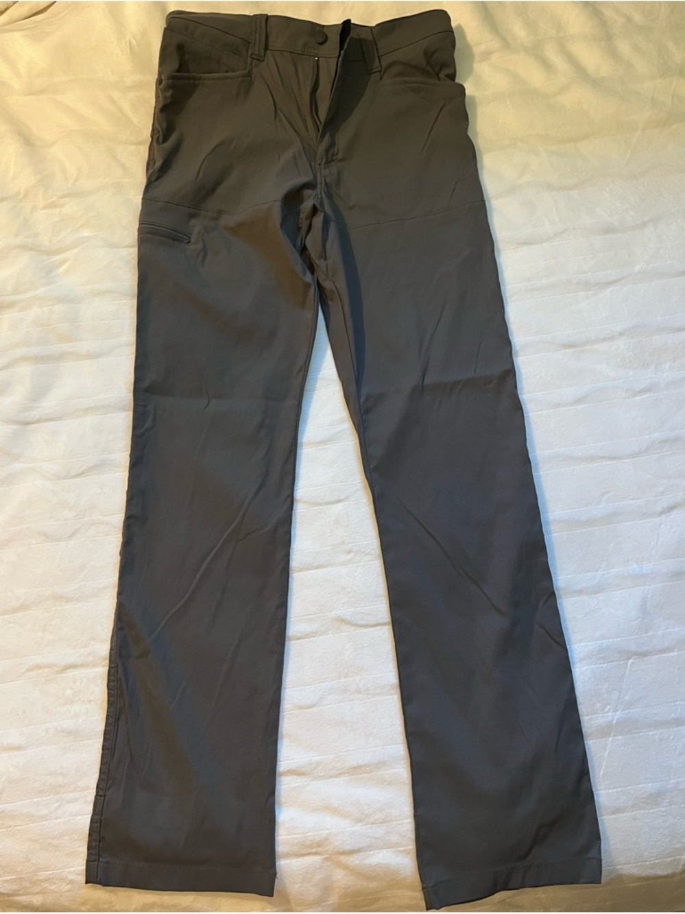 Wrangler ATG Gray Outdoor Pants with Red Logo